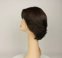 Load image into Gallery viewer, Dorothy Dark Brown With Light Brown Highlights Skin Top Size S Pre-Cut
