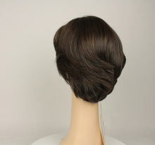 Load image into Gallery viewer, Dorothy Dark Brown With Light Brown Highlights Skin Top Size S Pre-Cut
