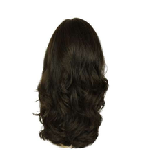 Load image into Gallery viewer, Mimi Wavy Dark Brown with Brown Highlights Multi-Directional Skin Top Size M

