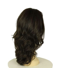 Load image into Gallery viewer, Mimi Wavy Dark Brown with Brown Highlights Multi-Directional Skin Top Size M
