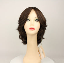 Load image into Gallery viewer, OLIVIA 2000 DARK BROWN WITH LIGHT BROWN HIGHLIGHTS MULTI-DIRECTIONAL SKIN TOP SIZE M
