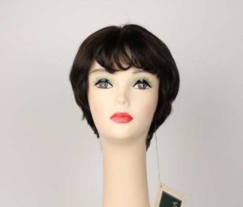 Linda Deep Dark Brown With Medium Brown Highlights Size M