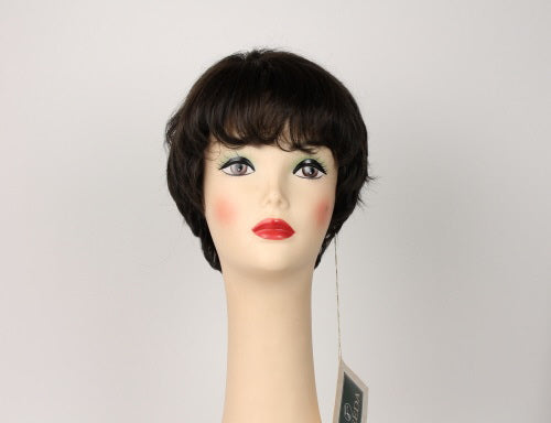 Linda Deep Dark Brown With Medium Brown Highlights Size L