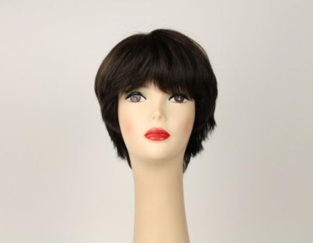 Linda Deep Dark Brown With Medium Brown Highlights Size L