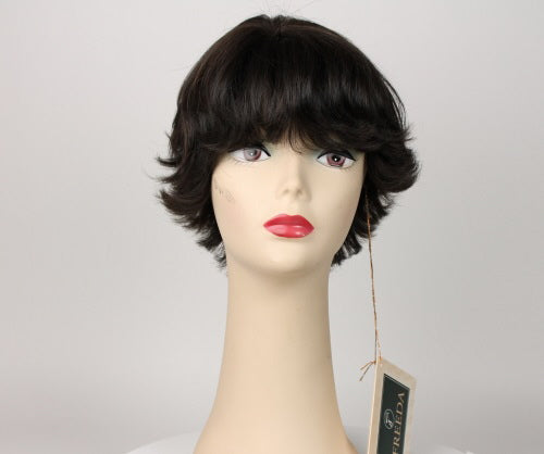 Linda Deep Dark Brown With Medium Brown Highlights Size M