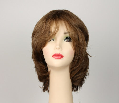 Olivia Feathered Light Brown with Warm Blonde highlights Size M