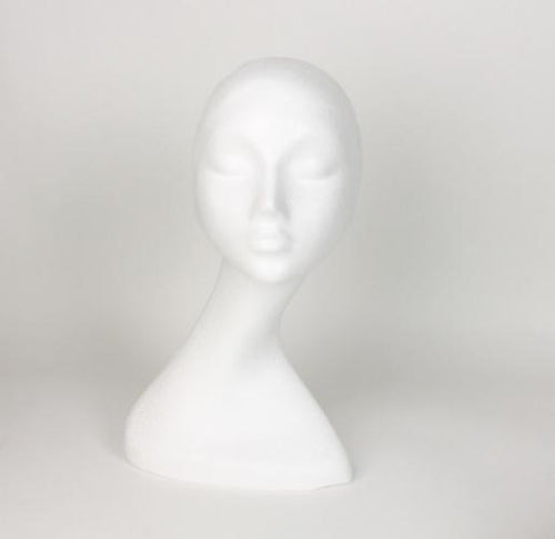 Wig Head Mannequin - Mannequin Head Stand, Styro foam Head