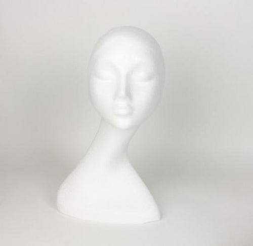 15'' Inch Styrofoam Head Wig Head Mannequin Manikin, Style, Model & Display  Women's Wigs, Hats & Hairpieces Stand - Large, by Adolfo Designs