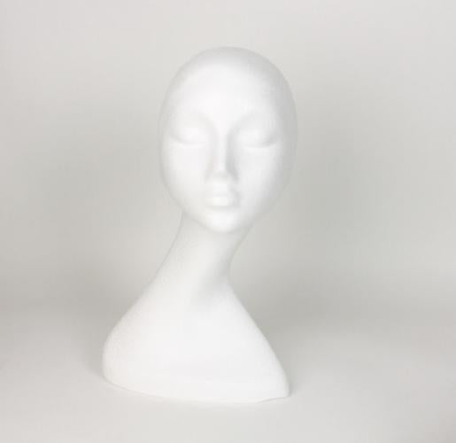 Styrofoam Mannequin Wig Head Holder 15'' –