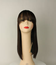 Load image into Gallery viewer, Avalon Fall With Bangs Dark Brown Size L
