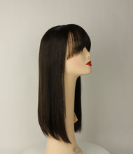 Load image into Gallery viewer, Avalon Fall With Bangs Dark Brown Size L

