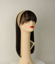 Load image into Gallery viewer, Avalon Fall With Bangs Dark Brown Size L
